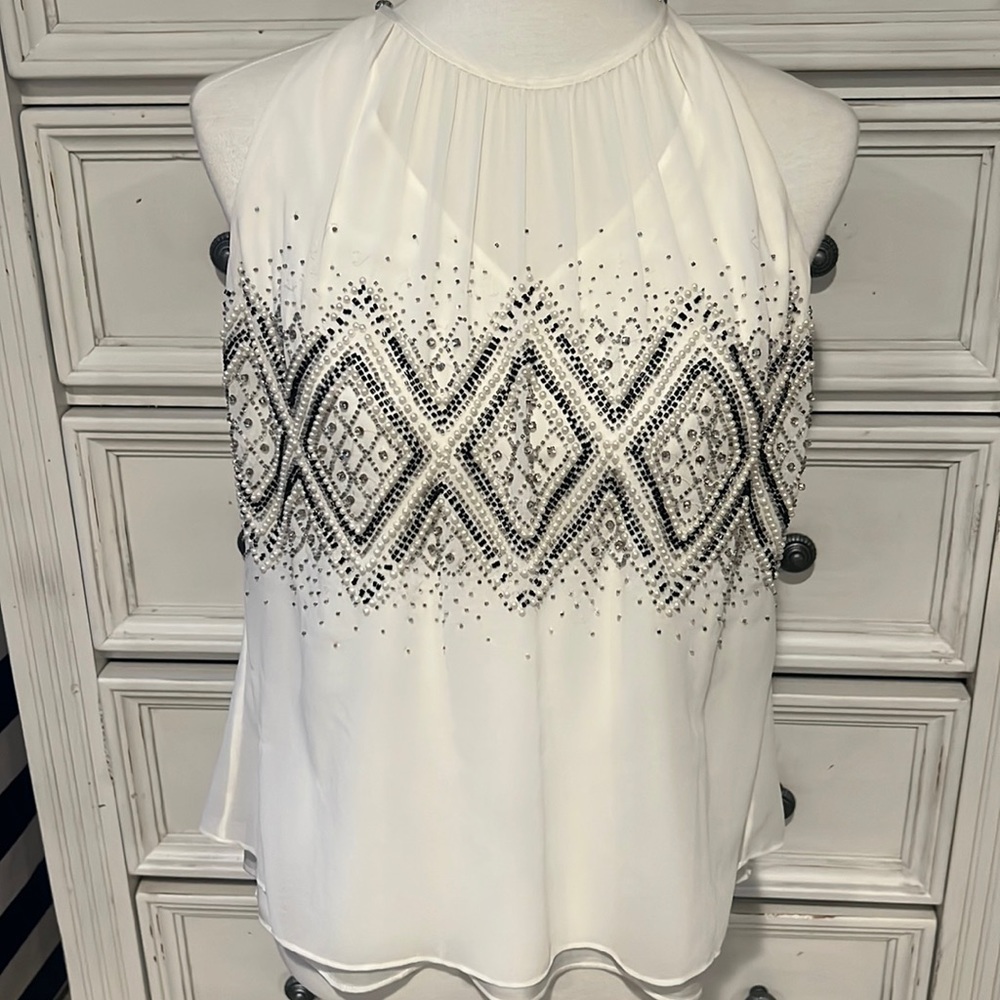 Beaded halter top